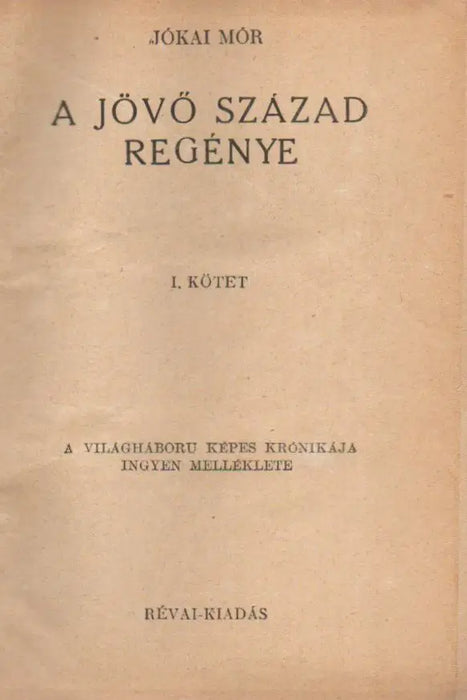 A jövő század regénye - Oskola Antikvárium