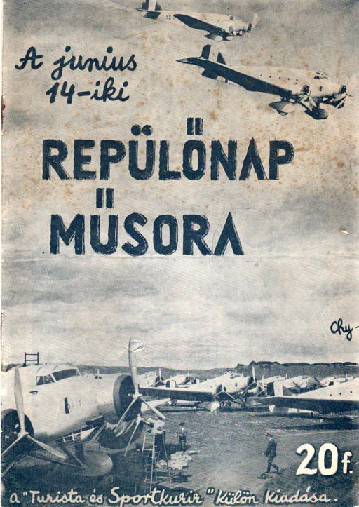 A junius 14 - iki Repülőnap műsora - 1936 - Oskola Antikvárium