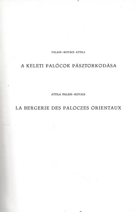 A keleti palócok pásztorkodása - Oskola Antikvárium