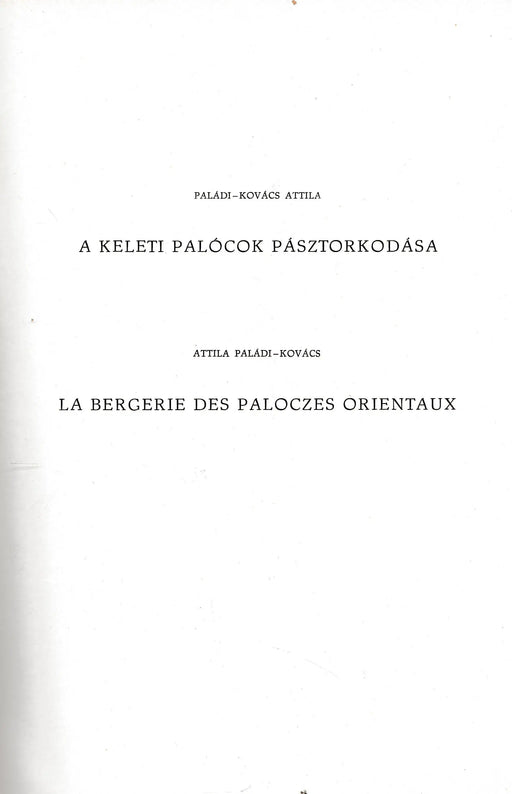 A keleti palócok pásztorkodása - Oskola Antikvárium
