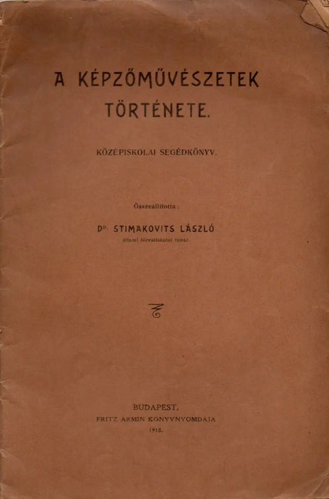 A képzőművészetek története - Oskola Antikvárium
