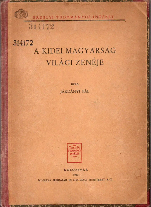 A kidei magyarság világi zenéje - Oskola Antikvárium