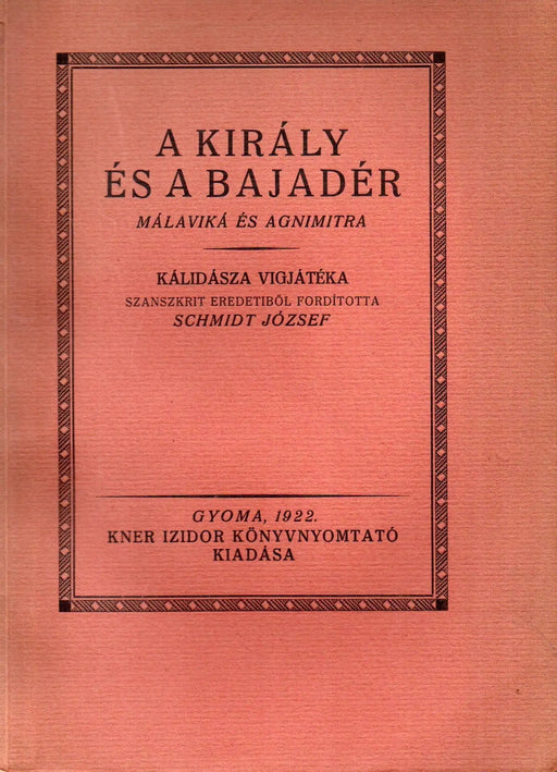 A király és a bajadér - Oskola Antikvárium