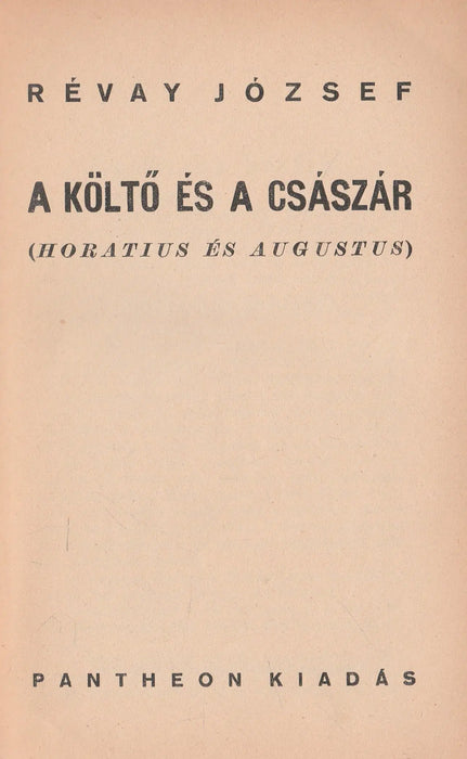 A költő és a császár - Oskola Antikvárium