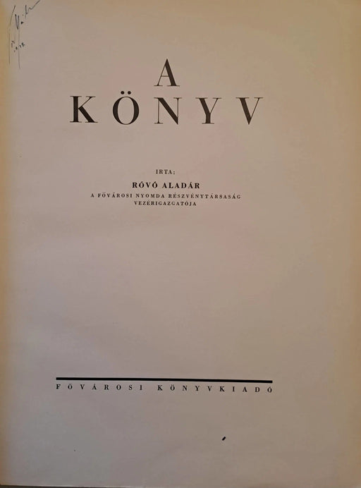 A könyv - Oskola Antikvárium