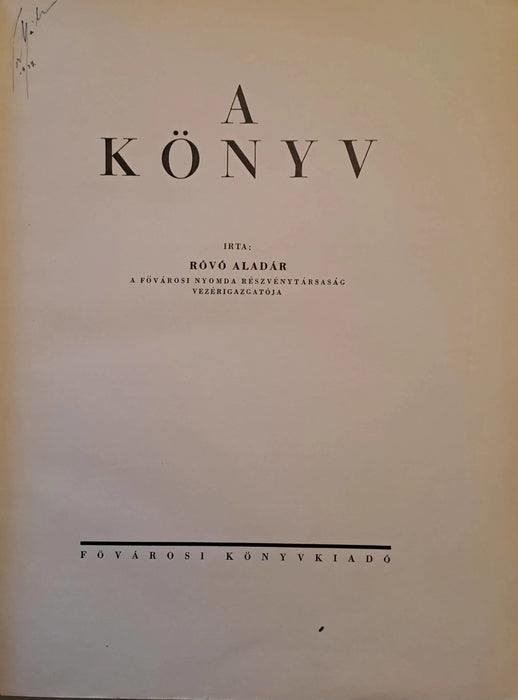 A könyv - Oskola Antikvárium
