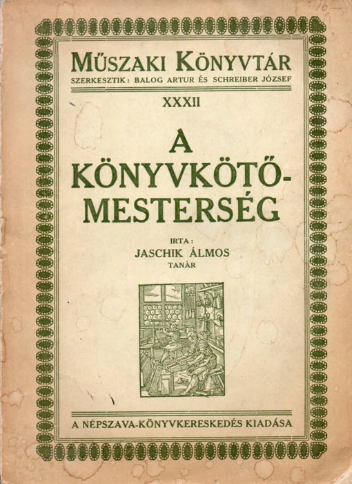 A könyvkötőmesterség - Oskola Antikvárium