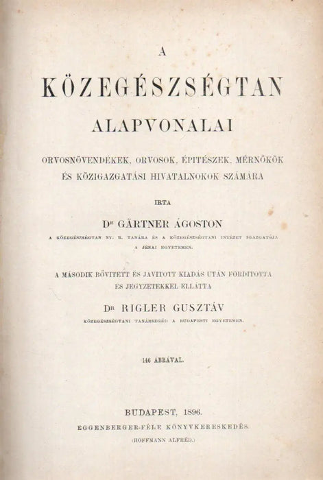 A közegészségtan alapvonalai - Oskola Antikvárium
