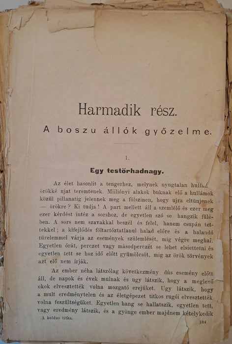 A koldus titka vagy: Egy magyar gróf kalandjai II - III. - Oskola Antikvárium