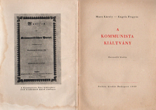 A kommunista kiáltvány - Oskola Antikvárium