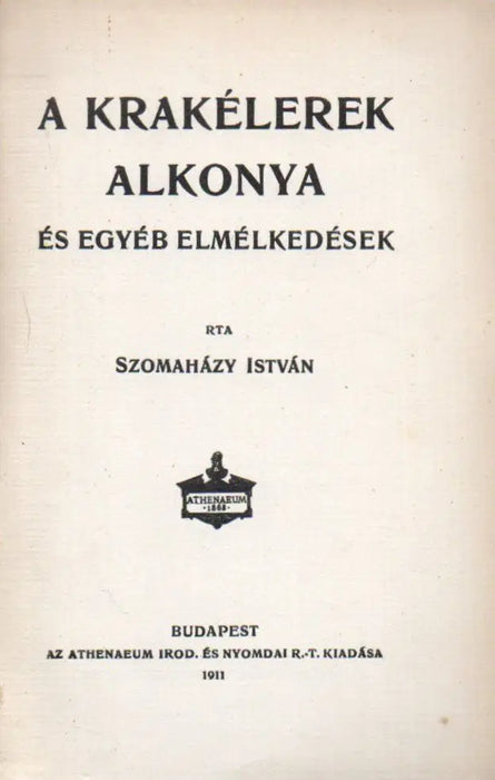 A krakélerek alkonya és egyéb elmélkedések - Oskola Antikvárium