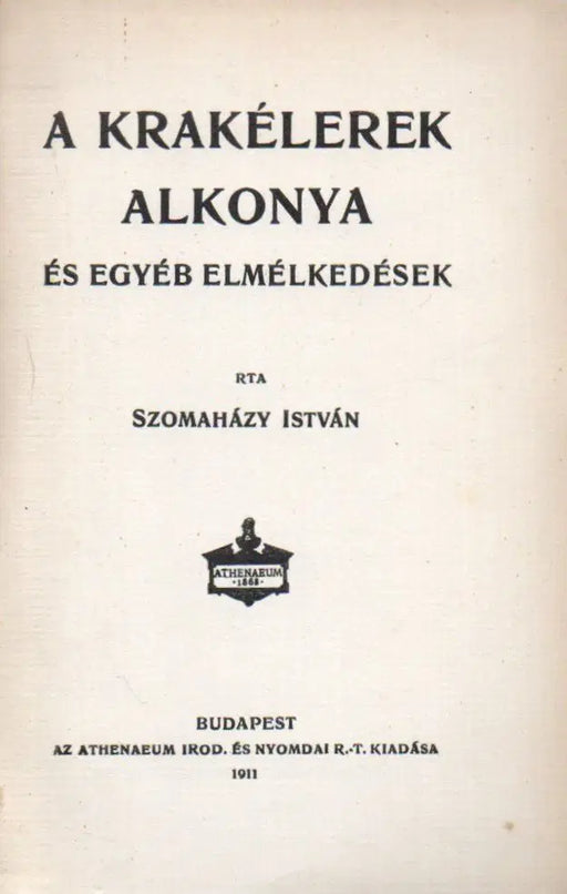 A krakélerek alkonya és egyéb elmélkedések - Oskola Antikvárium
