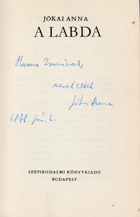 A labda - Oskola Antikvárium