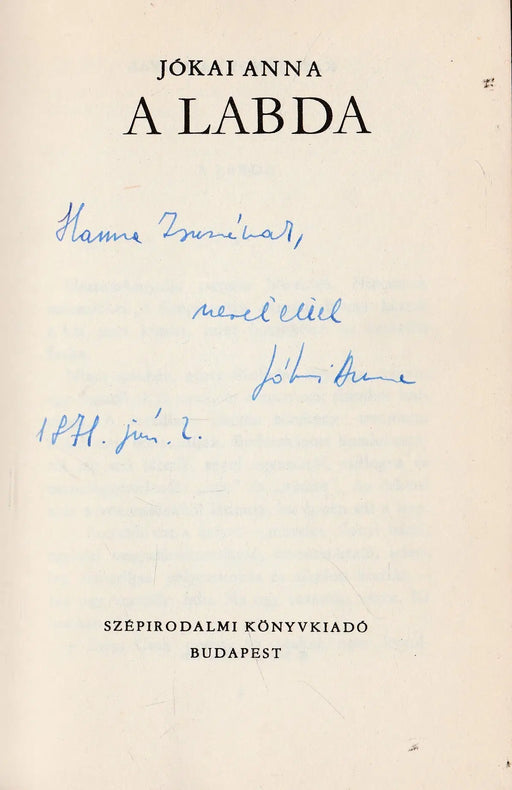 A labda - Oskola Antikvárium