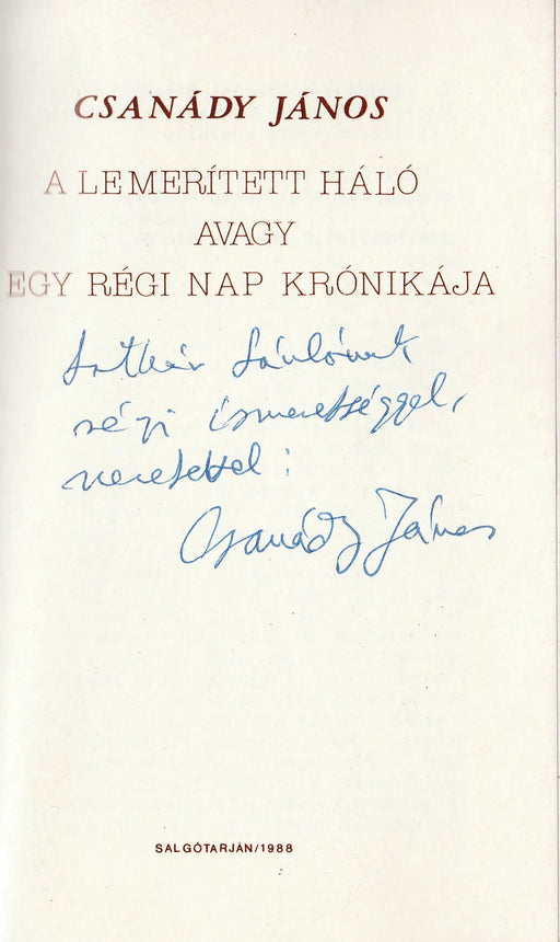 A lemerített háló avagy egy régi nap krónikája - Oskola Antikvárium