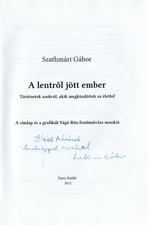 A lentről jött ember - Oskola Antikvárium