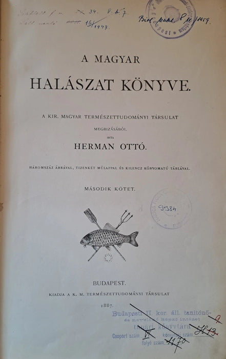 A magyar halászat könyve I - II. - Oskola Antikvárium
