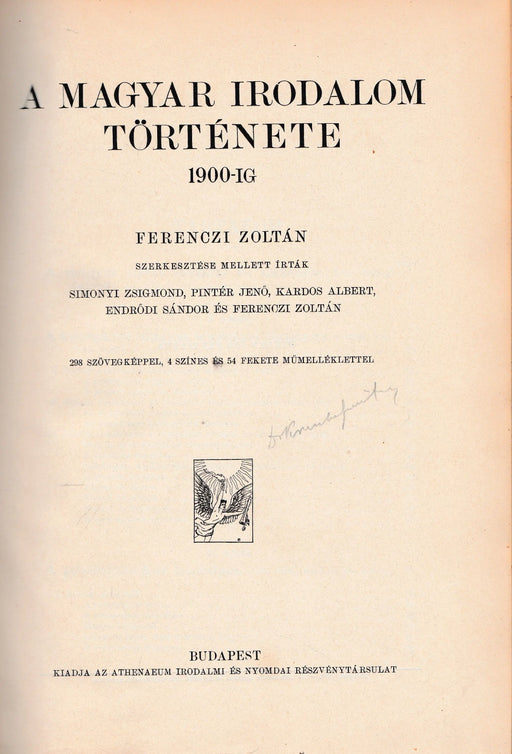 A magyar irodalom története - Oskola Antikvárium