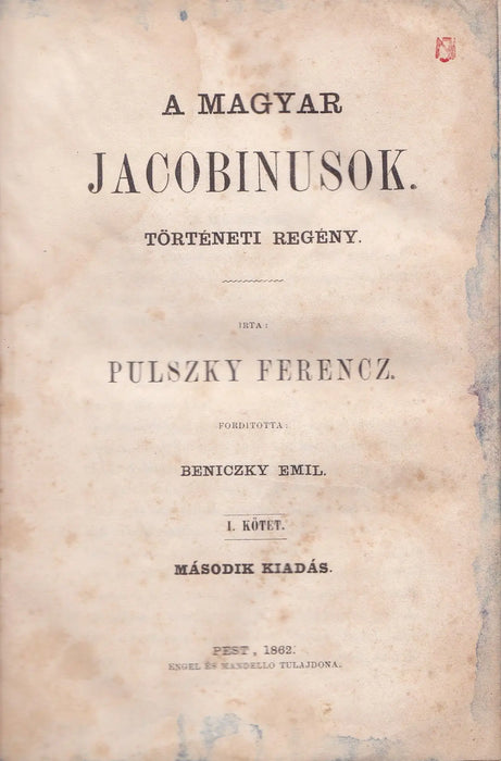 A magyar jacobinusok I - II. - Oskola Antikvárium