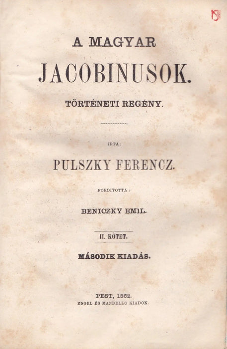 A magyar jacobinusok I - II. - Oskola Antikvárium