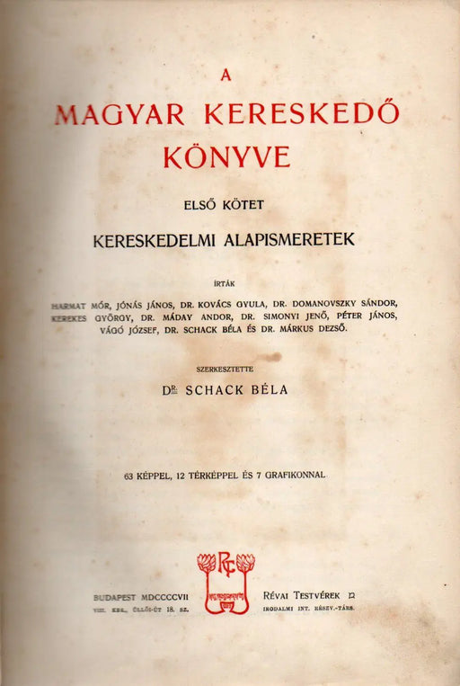 A magyar kereskedő könyve I. Kereskedelmi alapismeretek - Oskola Antikvárium
