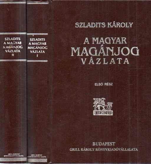 A magyar magánjog vázlata I - II. - Oskola Antikvárium