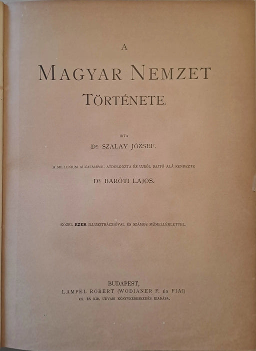 A magyar nemzet története III. - Oskola Antikvárium