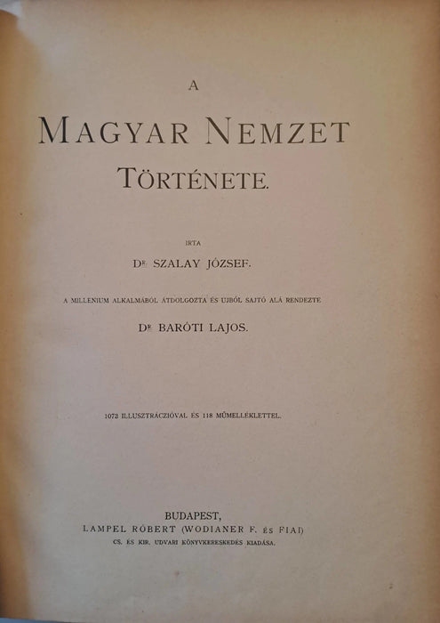 A magyar nemzet története IV. - Oskola Antikvárium