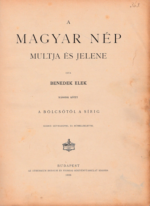 A magyar nép múltja és jelene II. - Oskola Antikvárium