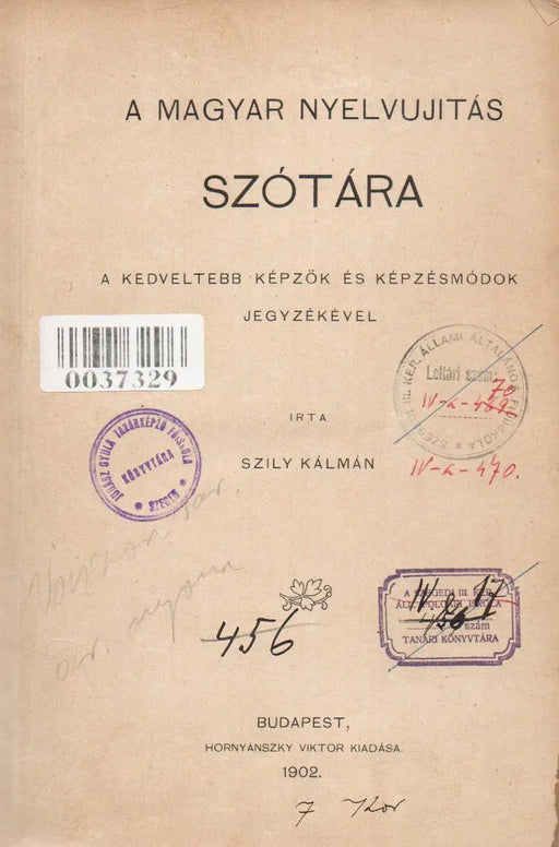 A magyar nyelvújítás szótára - Oskola Antikvárium