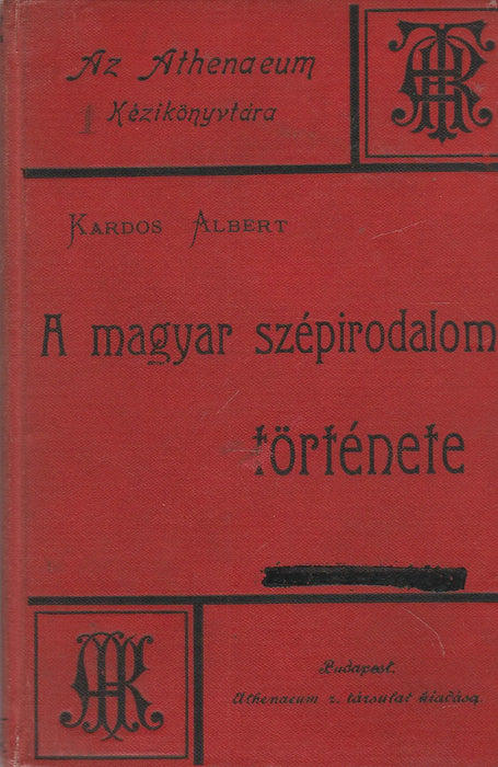 A magyar szépirodalom története - Oskola Antikvárium