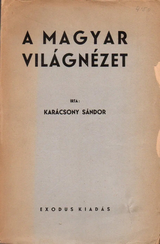 A magyar világnézet - Oskola Antikvárium