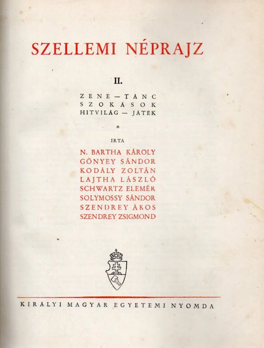 A magyarság néprajza III - IV.: A magyarság szellemi néprajza I - II. - Oskola Antikvárium