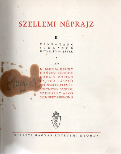 A magyarság néprajza IV. A magyarság szellemi néprajza II. - Oskola Antikvárium