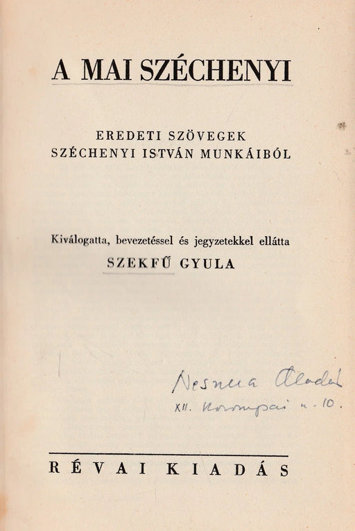 A mai Széchenyi - Oskola Antikvárium