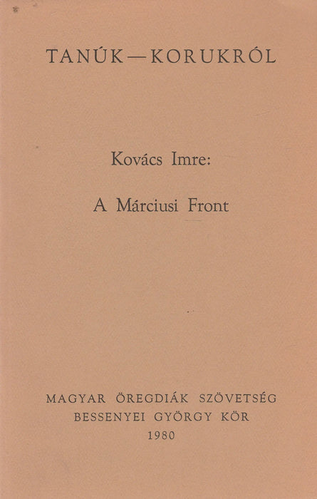 A Márciusi Front - Oskola Antikvárium