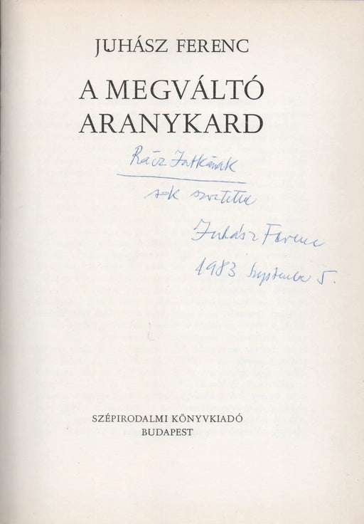 A megváltó aranykard - Oskola Antikvárium