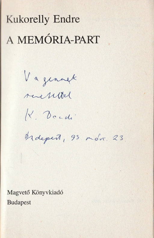 A Memória - part - Oskola Antikvárium