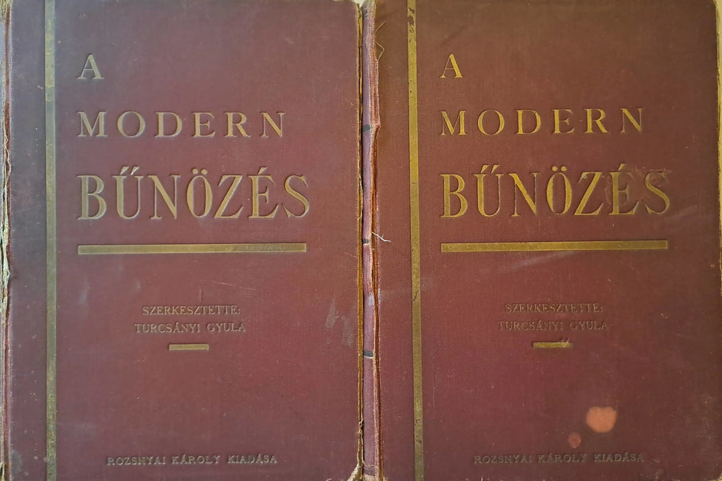 A modern bűnözés I - II. - Oskola Antikvárium