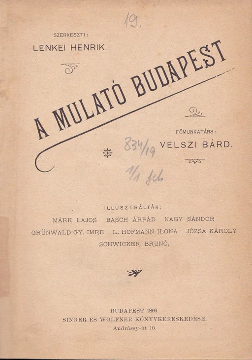 A mulató Budapest - Oskola Antikvárium