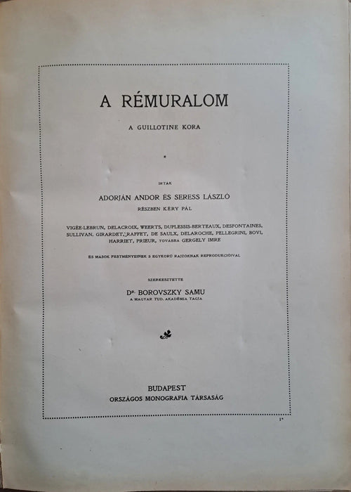 A Nagy Francia Forradalom és Napoleon III. A rémuralom - Oskola Antikvárium