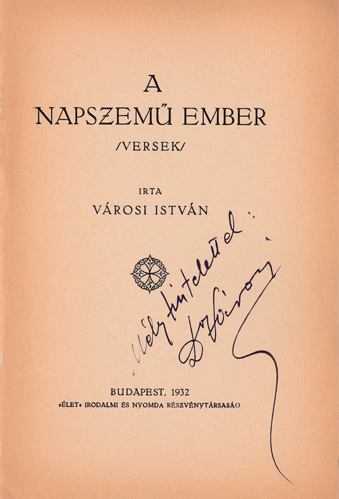 A napszemű ember - Oskola Antikvárium