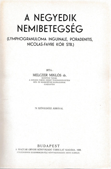 A negyedik nemibetegség - Oskola Antikvárium