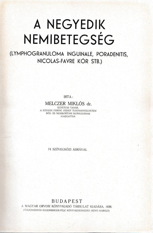 A negyedik nemibetegség - Oskola Antikvárium