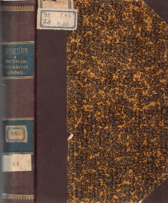 A Nemzeti Múzeum legrégibb pannoniai sírtáblái - Limes - tanulmányok - A Tihanyi Apátság kritikus oklevelei - I. Rákóczy György és a Lengyel Királyság - Az ősember táplálkozása - Hogyan lett Szent István koronája a magyar Szent Korona felső részévé? - Oskola Antikvárium