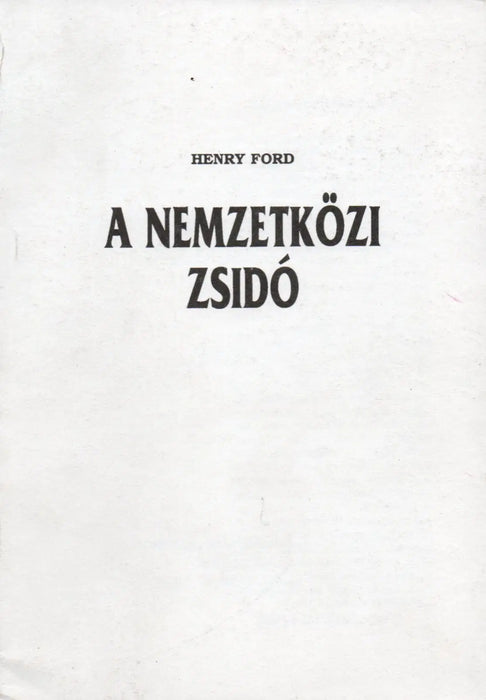 A nemzetközi zsidó - Oskola Antikvárium