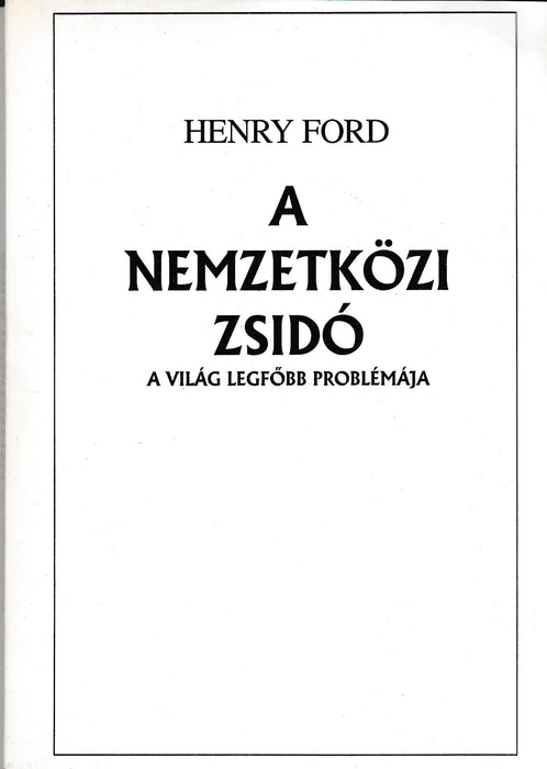 A nemzetközi zsidó - Oskola Antikvárium