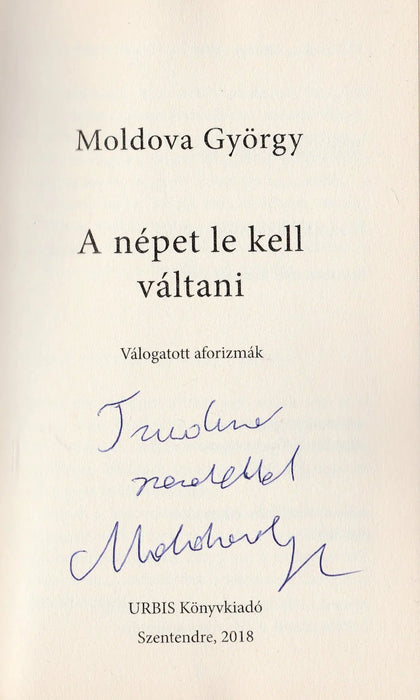 A népet le kell váltani - Oskola Antikvárium