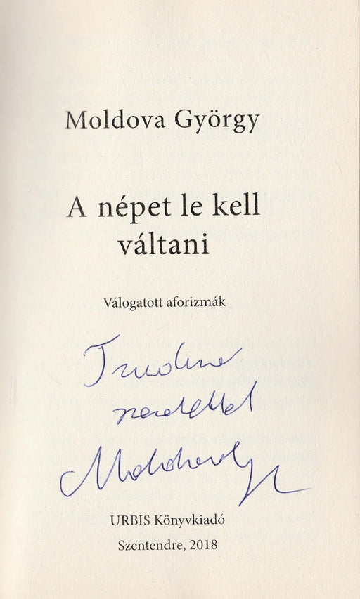 A népet le kell váltani - Oskola Antikvárium