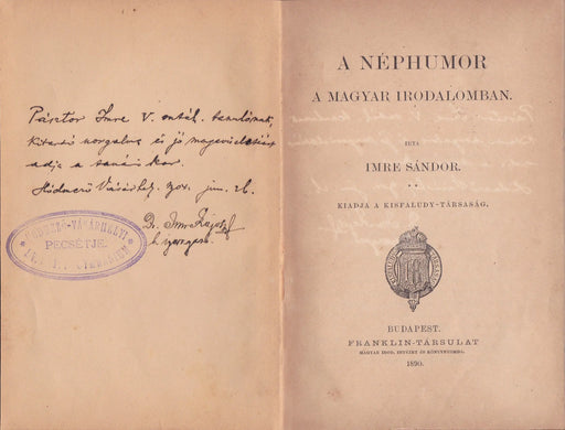 A néphumor a magyar irodalomban - Oskola Antikvárium